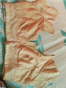 Elegant Peach Embroidered Blouse
