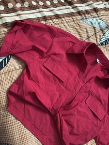 Red shirt top