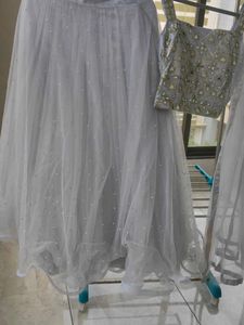 Embellished Blouse with Mirror Work
