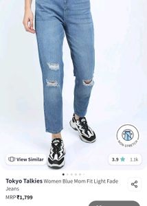 Light Wash Distressed Jeans