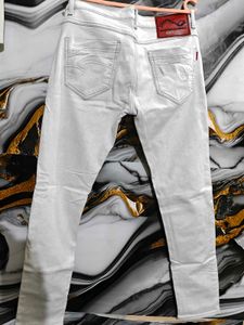 Men's Light Grey Slim Fit Jeans