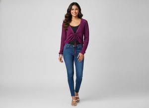 Chic Knitted Purple Tunic