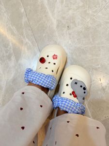 Cute White Crocs with Charms check details