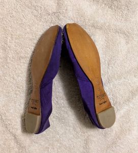 Handcrafted Purple Juttis Size 5