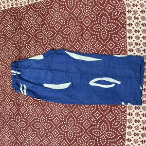 Purple Embroidered Kurta with pant