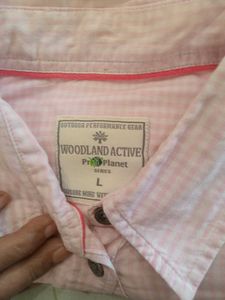 Pink Checked Button-Down Shirt