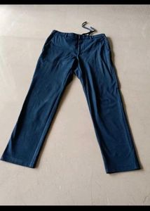 Men's Dark Blue Casual Chinos