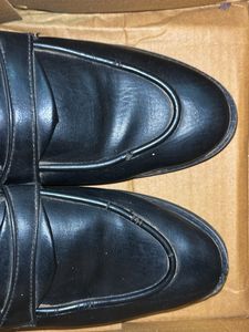 Classic Black Leather Loafers