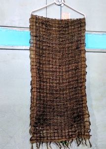 Brown Checkered Scarf