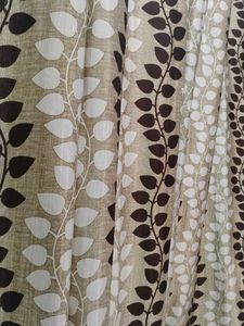 Stylish Leaf Pattern Curtains set of 2