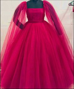 Elegant Maroon Party Gown