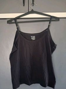 Black Spaghetti Strap Camisole Top