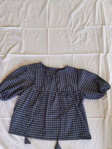Checkered Tunic Top