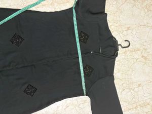 🎉Elegant Black Abaya with Embellishments