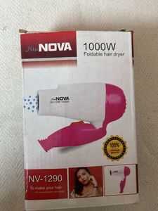 New Nova 1000W Foldable Hair Dryer