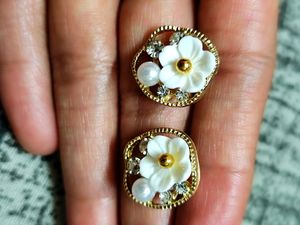 Korean 3D Flower Earring