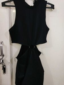 Chic Black Cut-Out Dress