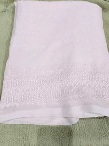 Pink Embroidered Dress Material