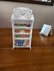 Miniature Dollhouse Shoe Rack