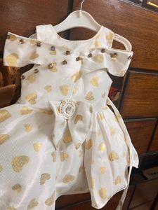 Sparkly White Heart Dress