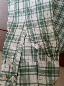 Westside Men Green Checkered Shirt