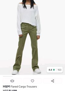 H&M Flared Cargo Trousers