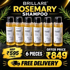 🌿 BRILLARE ROSEMARY SHAMPOO – WHOLESALE PACK 6Pc