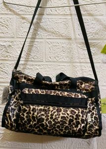 Leopard Print Hobo Bag