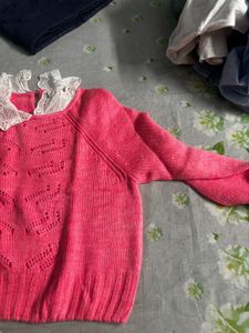 Cute Pink Knit Sweater