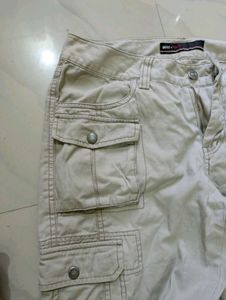 Women's Beige Cargo Pants