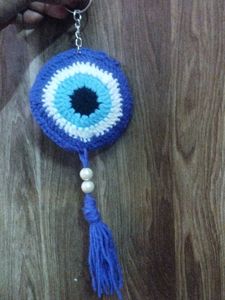 Handmade Evil Eye Keychain/Accessory/car hanging