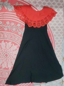 Chic Black & Red Dress
