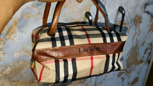 LacVert Burberry check Makeup Pouch