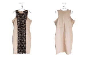 🆕Chic sheath Lace Panel Dress