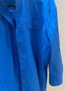 Blue Button-Up Shirt
