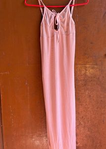 Sheer Mesh Nightgown - Pink
