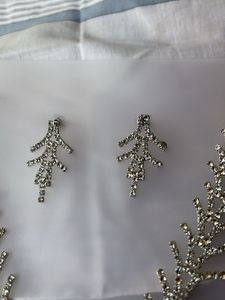Rhinestone Necklace &amp; Earring Set