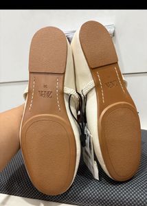 Zara cream ballet flats