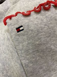 Tommy Hilfiger Ribbed Long Sleeve Crop Top
