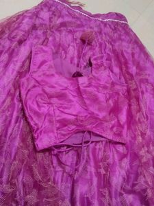 Purple Lehenga Skirt