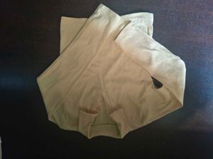 Cream Long Sleeve Collared Top