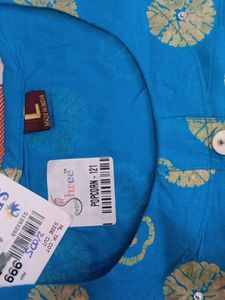 Elegant Blue Printed Kurta