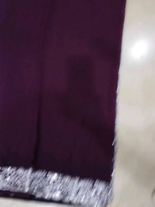 wine colour saree