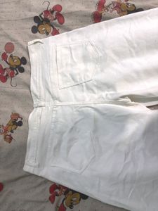 Classic White Wide Leg Jeans