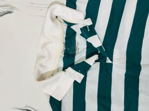 Striped Cropped Rugby Tshirt