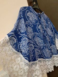 Sale On: Cape Style: Trending Blue Top