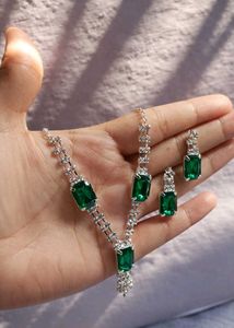 Emerald Green Stone Jewelry Set colour 4