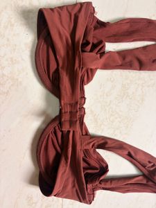 Chic Brown Bikini Top