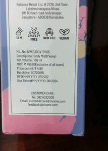 Zivame Peony Enigma Hydrating  Body Mist