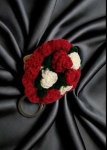 Crochet Flower Bouquet keychain